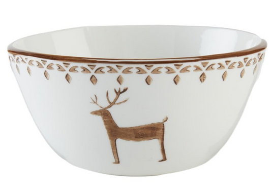 Wooded Reindeer Bowl