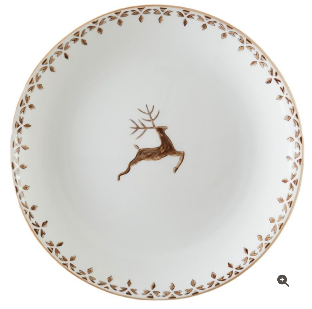 Wooded Reindeer Salad Plate
