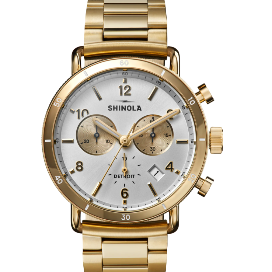 Canfield Sport Chronograph Watch - Gold