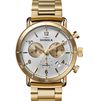 Canfield Sport Chronograph Watch - Gold