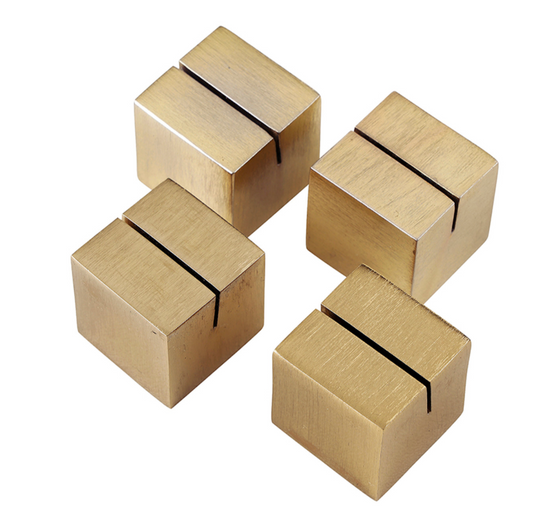 Gold Placecard Holders