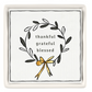 Ceramic Napkin Tray + Napkins - Thankful, Grateful, Blessed