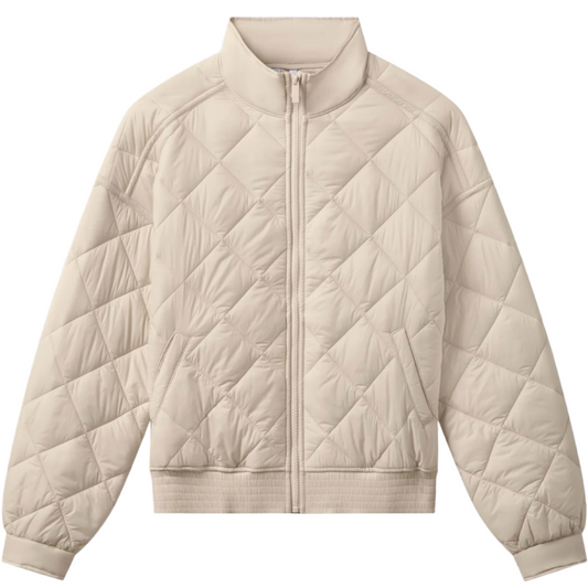 Lights at Night Quilted Jacket - Pumice Stone