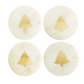 Marble Coasters w/ Brass Holiday Inlay