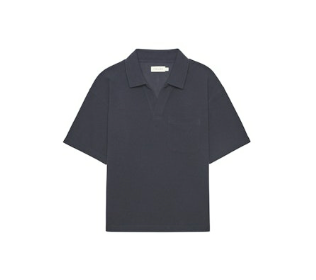 Textured Polo - Dark Navy