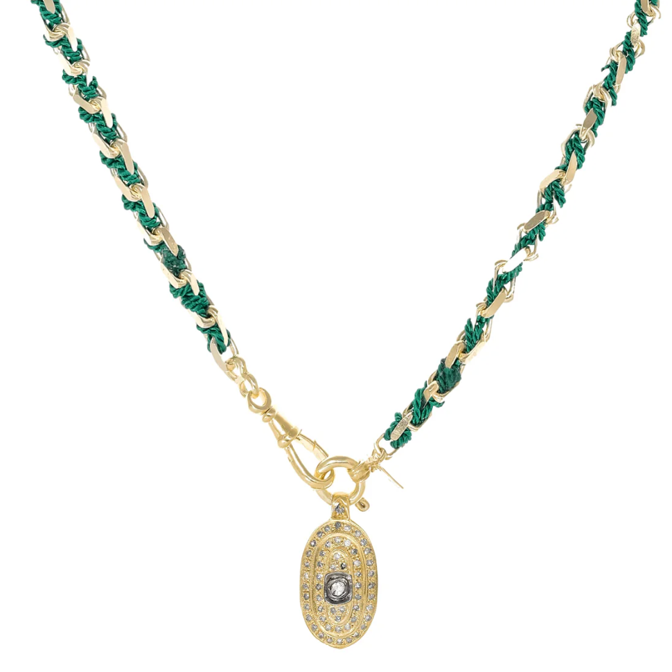 No. 951 Necklace Gold | Green
