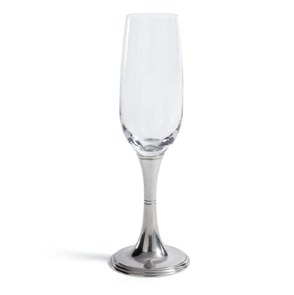 St. Moritz Pewter & Glass  Champagne Flute