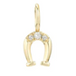 Diamond Horseshoe Mini Charm