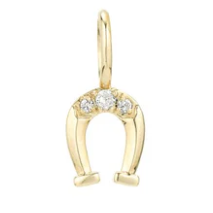 Diamond Horseshoe Mini Charm