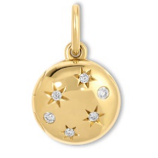 Celestial Diamond Locket Mini Charm