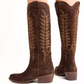 Blanca Suede Embroidered Boot