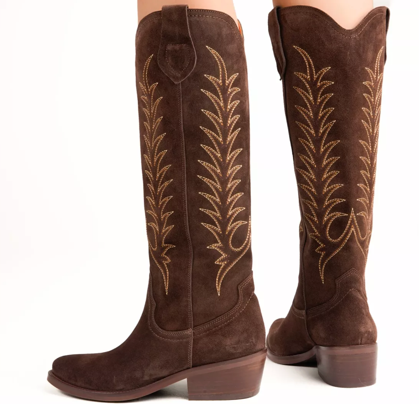 Blanca Suede Embroidered Boot