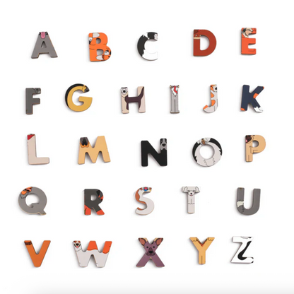 Dog Wooden Alphabet Puzzle