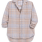 Eileen Relaxed Button-Up | Sand Blue Plaid