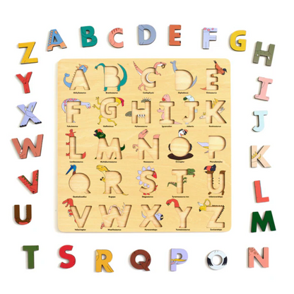 DINO Wooden Alphabet Puzzle
