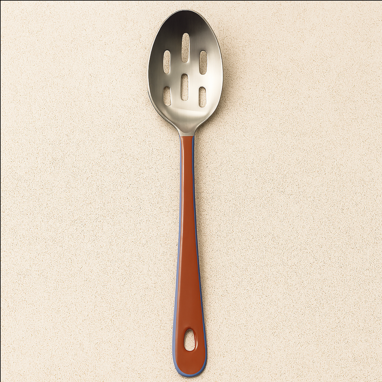 Harlow Bright Slotted Spoon - Raspberry