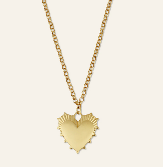 Heart of Gold Necklace - 18" Belcher