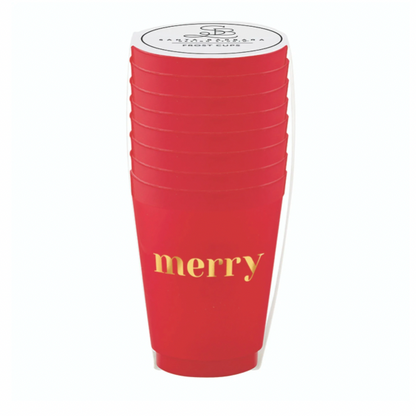 Frost Cups - Merry - Set of 8