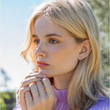 Diamond Spiral Studs