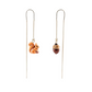 Long Squirrel and Acorn Earrings