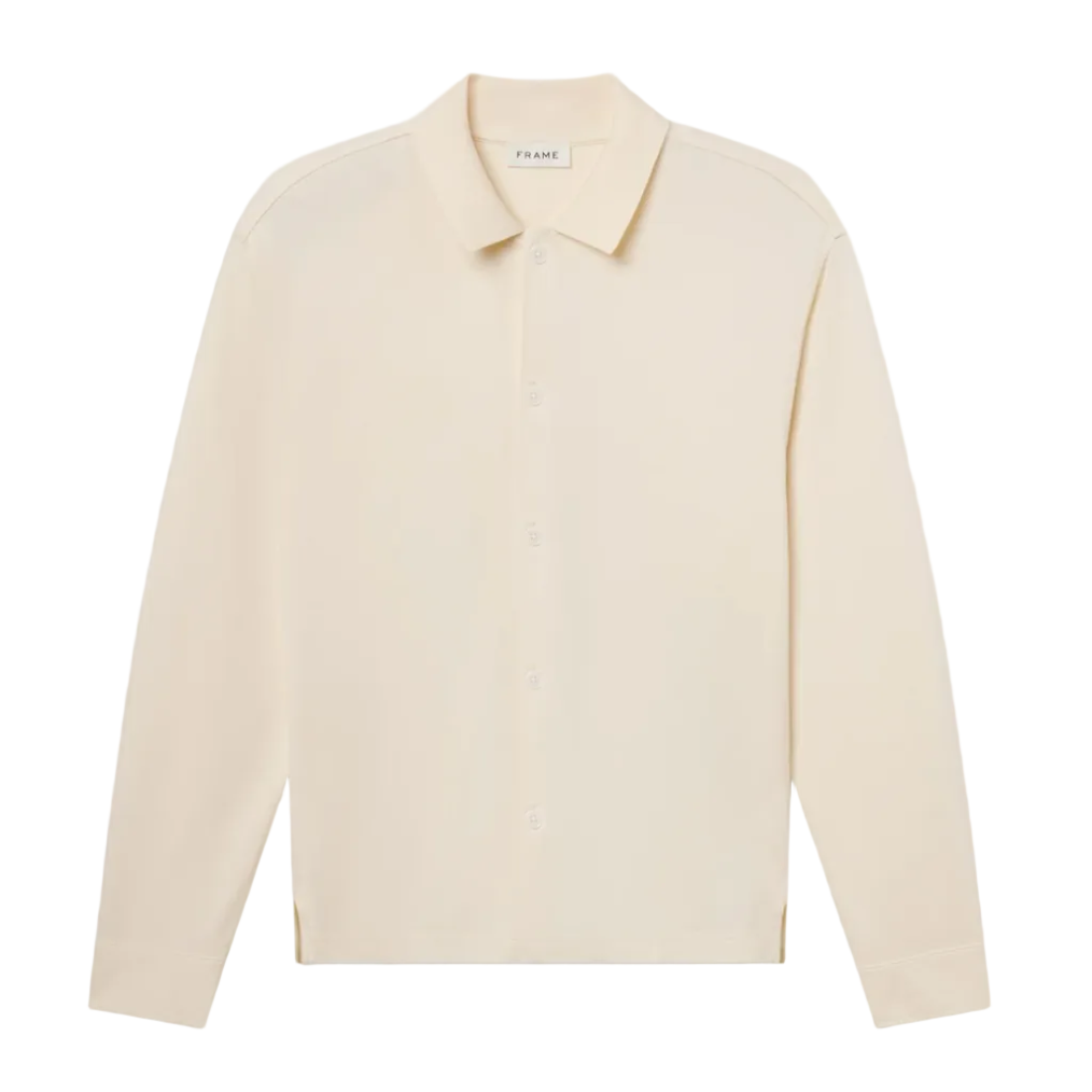 L/S Button Down Pique Shirt - Cream
