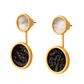 Riley Bezel Jacket Earring