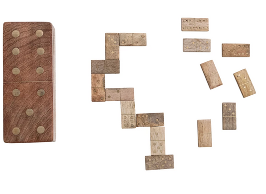 Dominoes in Mango Wood Box