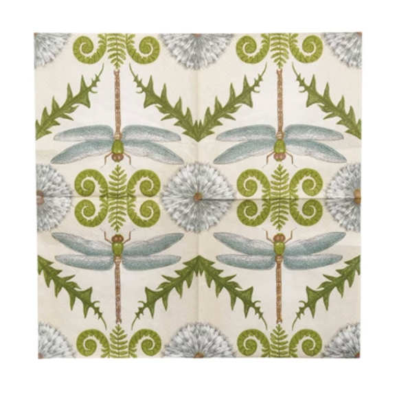 Paper Cocktail Napkins w/ Animal & Botanicals