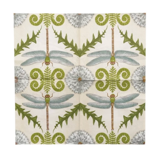 Paper Cocktail Napkins w/ Animal & Botanicals