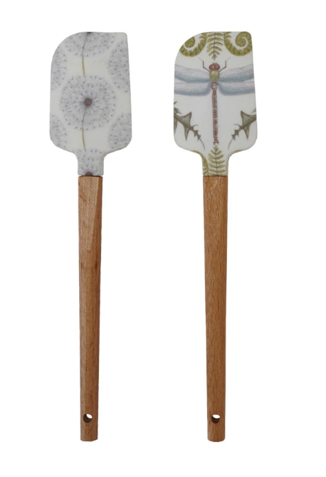 Silicone & Wood Two-Sided Spatula