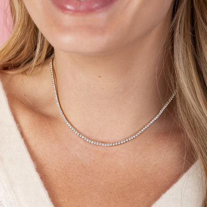 Classic CZ Tennis Necklace