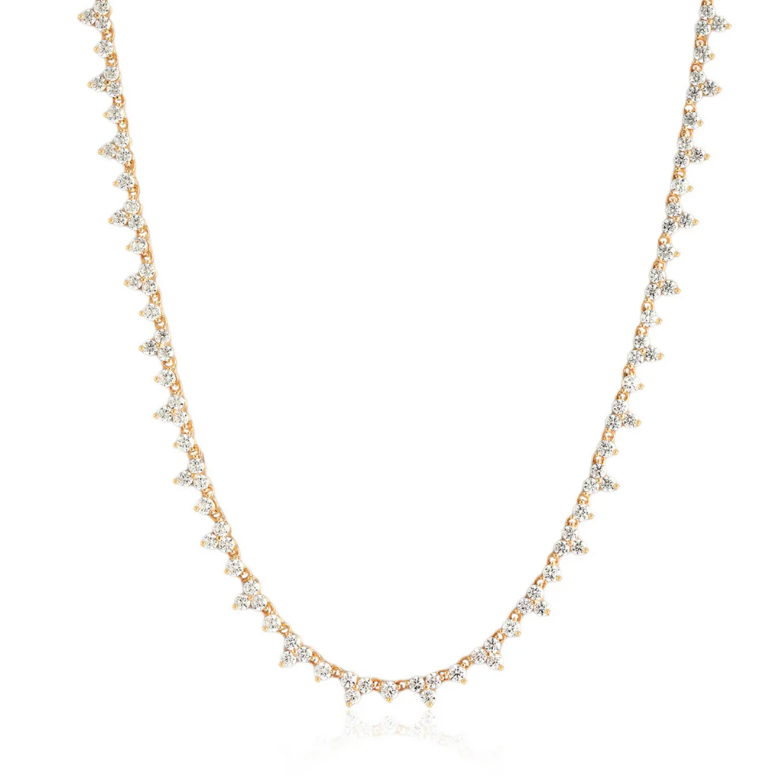 Trio Tennis Necklace