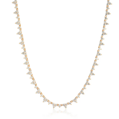 Trio Tennis Necklace