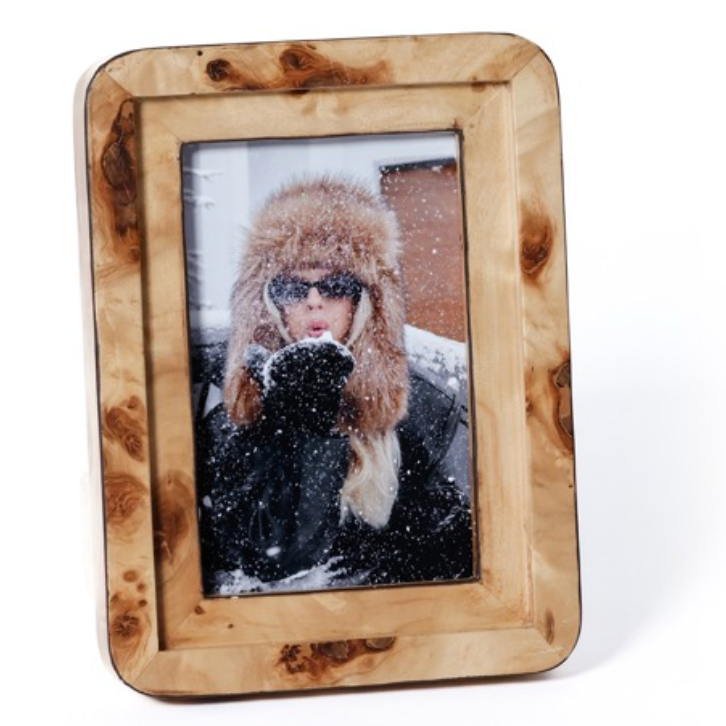 Valberg Burl Veneer Photo Frame