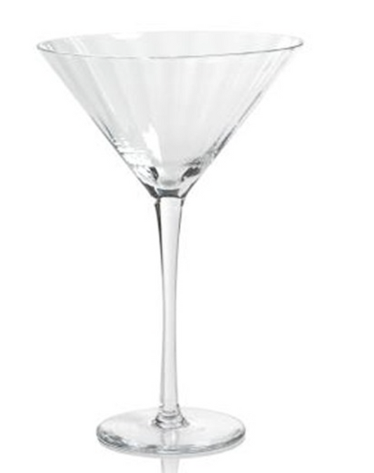 Madeleine Optic Martini Glass - Clear