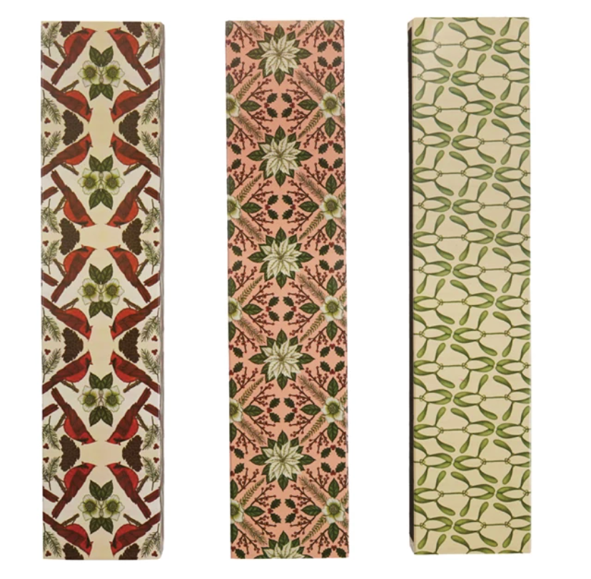 Safety Fireplace Matches - Botanical Pattern