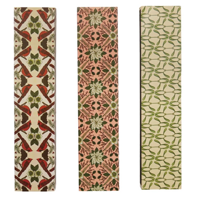 Safety Fireplace Matches - Botanical Pattern