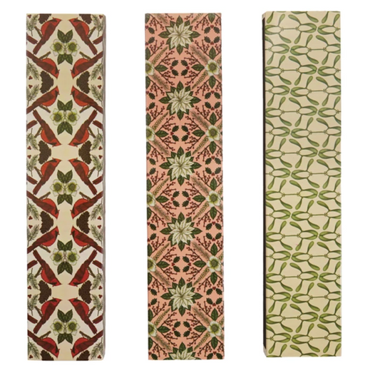 Safety Fireplace Matches - Botanical Pattern