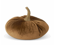Colored Velvet Stuffed Pumpkin