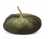 Colored Velvet Stuffed Pumpkin