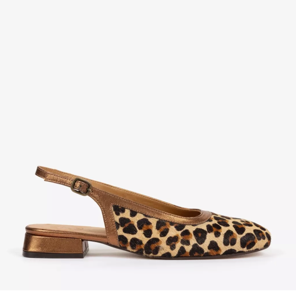 Stella Leopard Pony Slingback