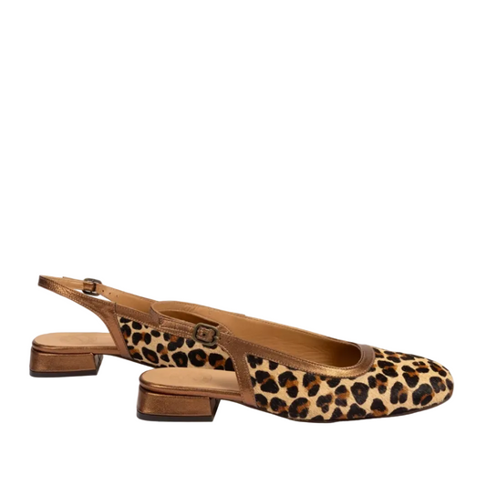 Stella Leopard Pony Slingback