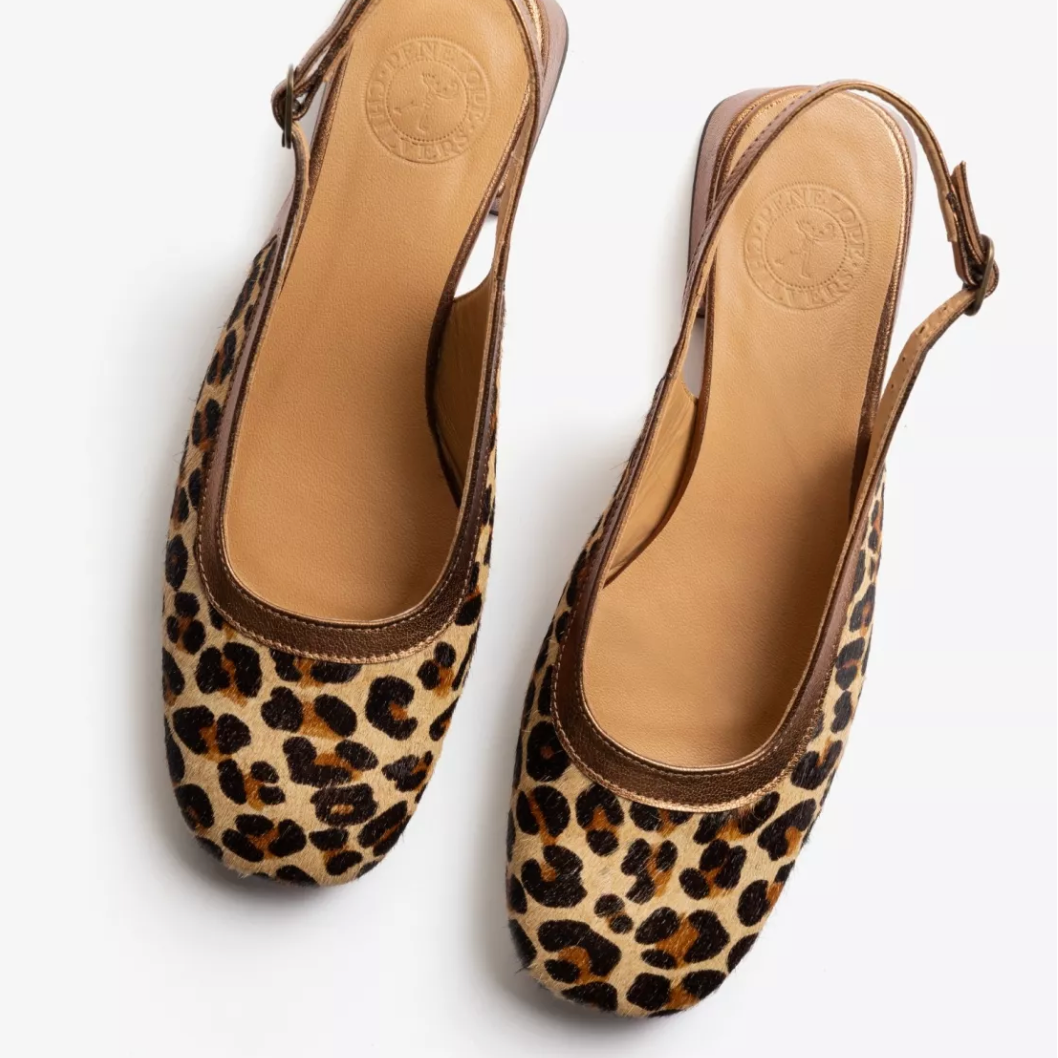 Stella Leopard Pony Slingback