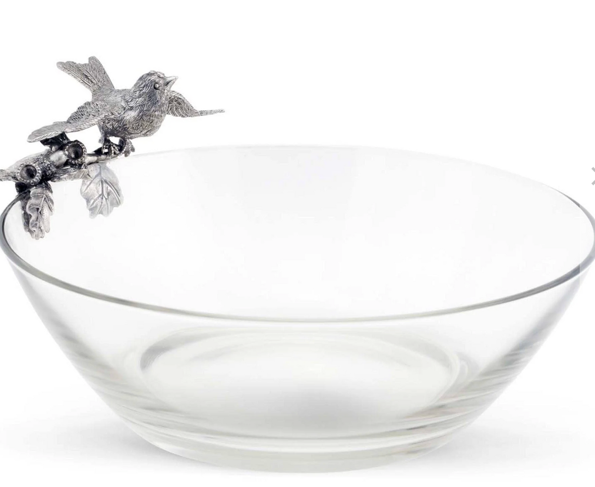 Song Bird Glass Bowl
