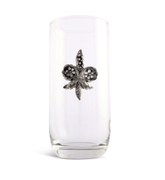 Fleur De Lis Ice Tea Glass