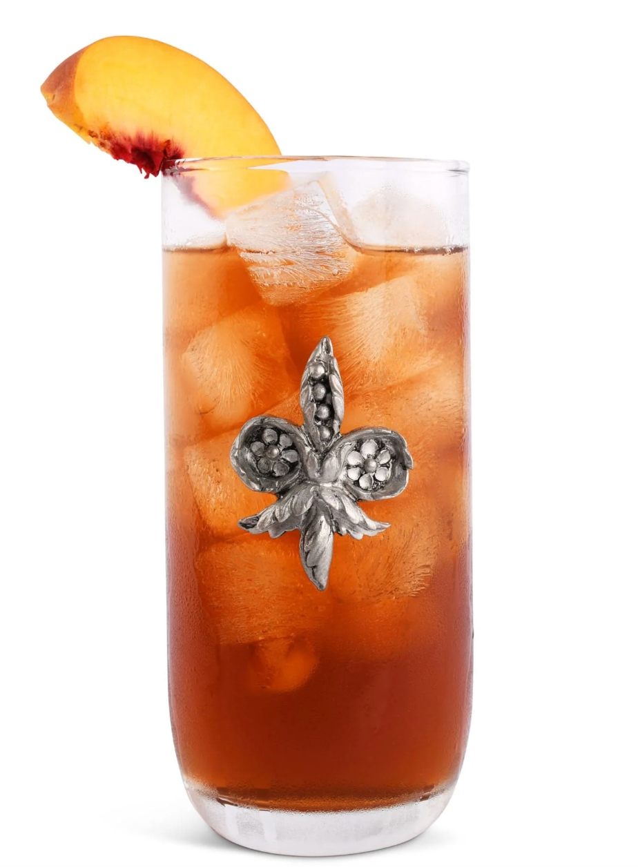 Fleur De Lis Ice Tea Glass