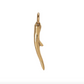Small Antler Charm - Yellow Gold
