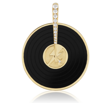 Spinning Record Pendant