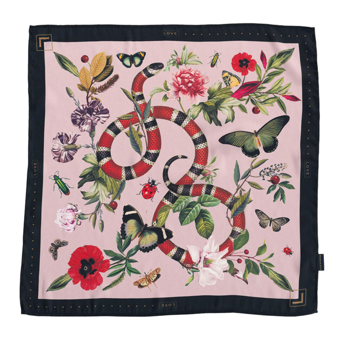 Pink Serpent Scarf