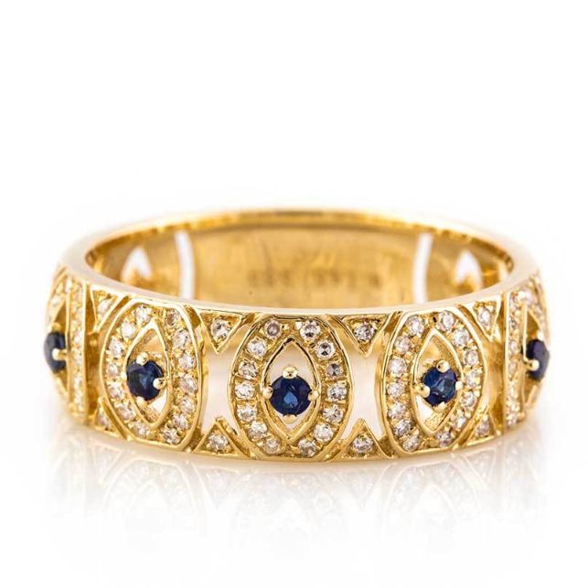 Ornate Evil Eye Ring